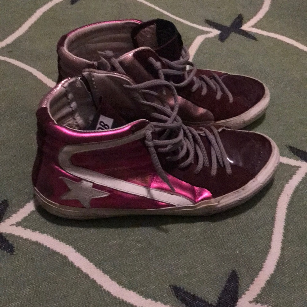 Golden goose slides Hot pink 37